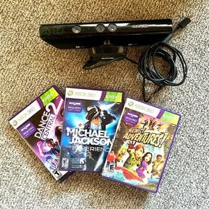 Microsoft Kinect for Xbox 360 Bundle with 3 Games